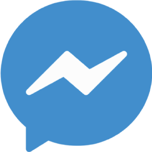 Icono de messenger facebook